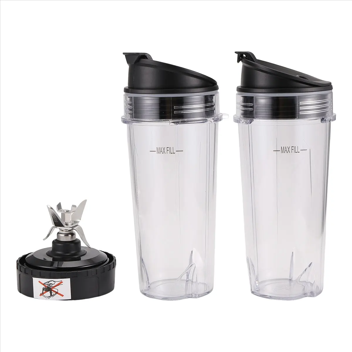 KSOL 6 Fins Extractor Blades Replacement Parts for BL770 BL780 BL660 Blender, 16 Oz Single Cup Set
