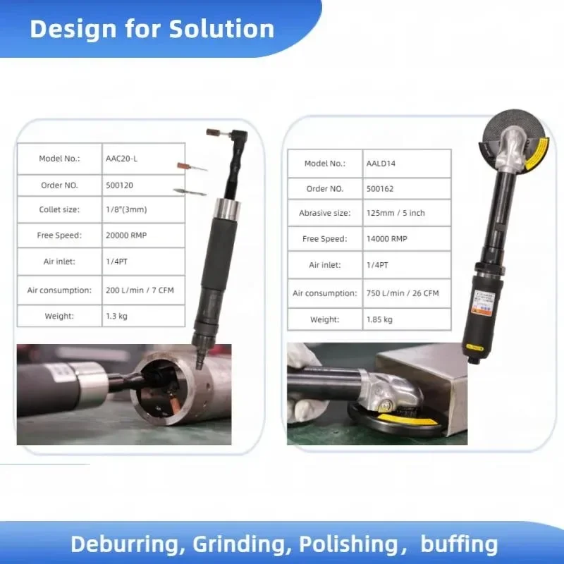 Professional Pneumatic Extension Rod Air Power Die Grinder for Narrow Gap Treatment