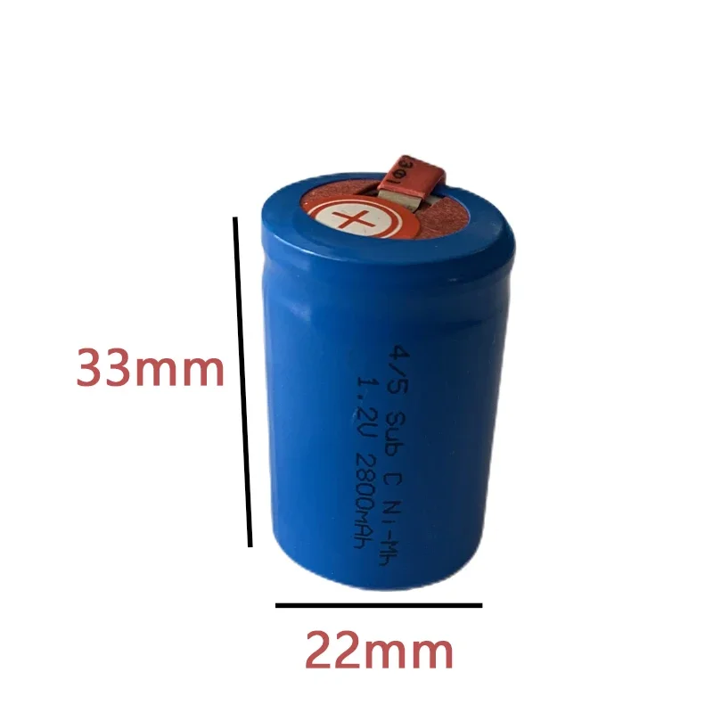 

CS Sub C 4/5SC 1,2 В 2800 мАч NI-Mh аккумуляторная батарея с язычком для отвертки, электрической дрели, фонарика, электроинструмента Batteria