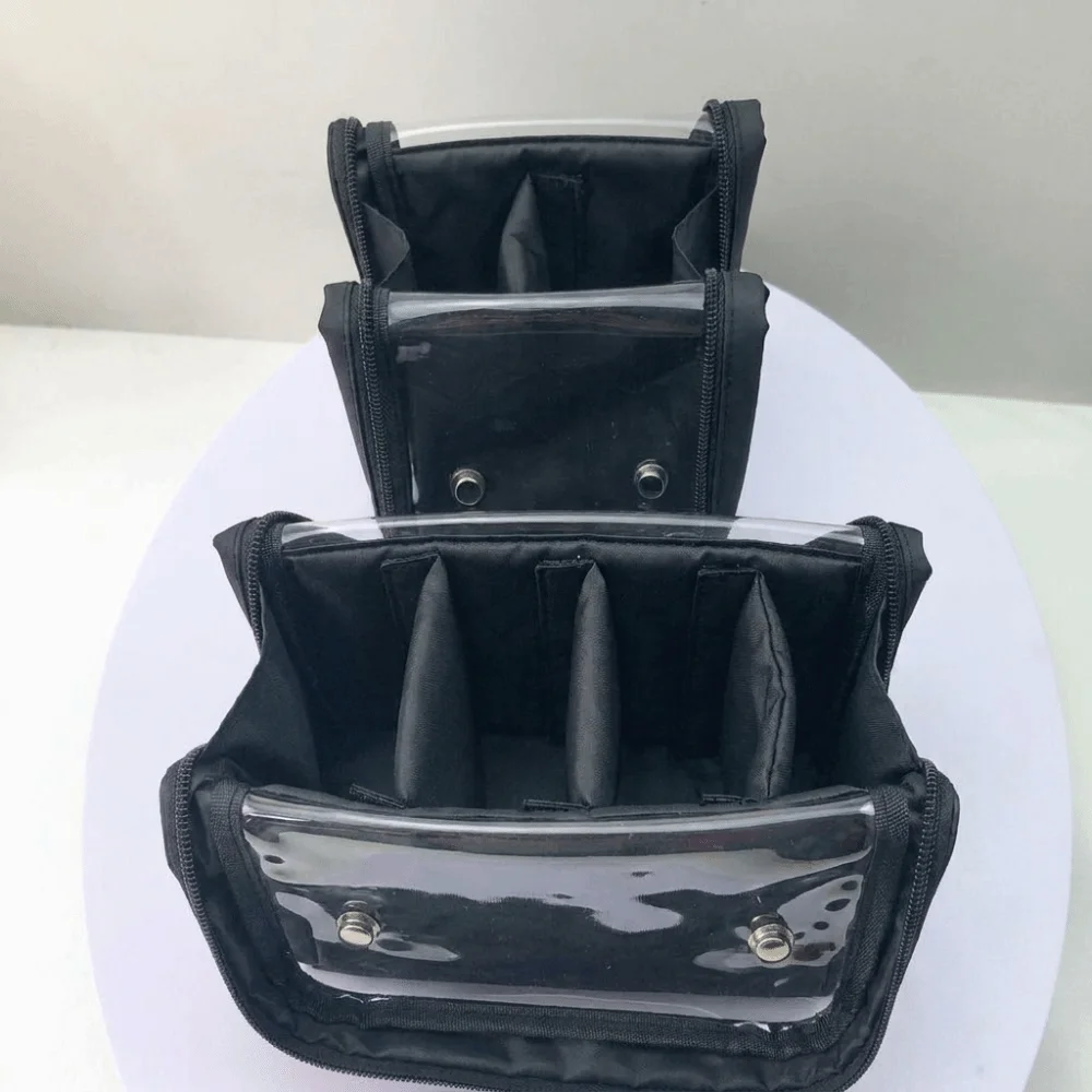 Wasserdichte, transparente Make-up-Tasche, durchsichtiger Reißverschluss, großes Fassungsvermögen, Kosmetiktasche mit Trennwänden und Griff, transparenter Organizer für Toilettenartikel – Detail 2