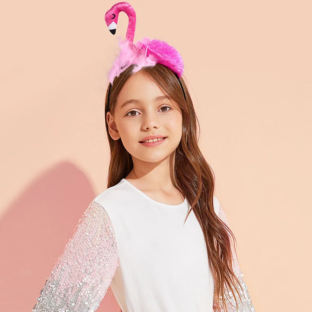 

2pcs Flamingo Headband Cute Cartoon Animal Balloons Party Decorations Hawaiian Birthday Accessories Women Girls Hair Tools