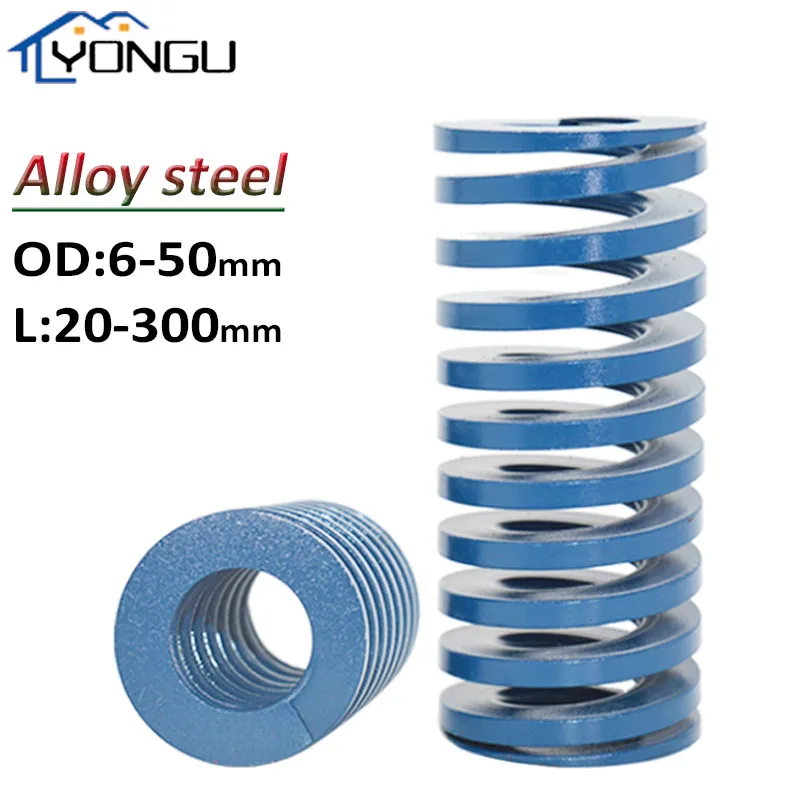 

Light load Die Mold Spring Alloy Steel Blue Compression Springs TL Outer Dia 6 8 10 12 14 16 18 20 22 25-50mm Length 20-300mm