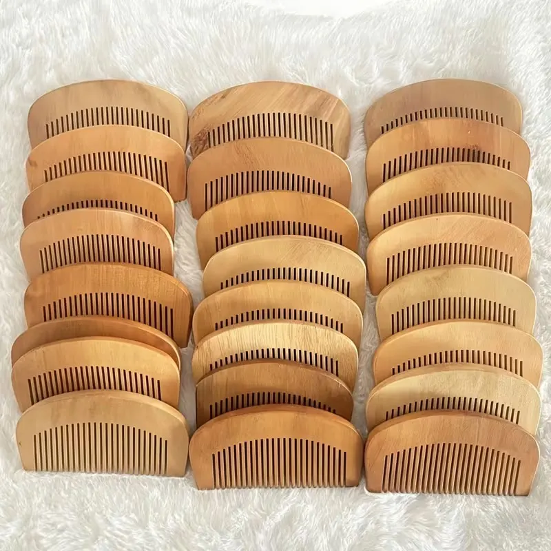 10Pcs/20Pcs/30Pcs/50Pcs Vintage Hair Comb and Beard Comb - Fine-Toothed, Pocket-Sized, Personalized Design, Suitable for Normal Hair Types, Natural Wood Finish, Stylish Grooming Tool, Essential Grooming Accessory, Smooth Handle Design, Sturdy and Durable Construction, Perfect for Valentine's Day, Christmas, Mother's Day, Thanksgiving, and the Best Choice for Gift-Giving