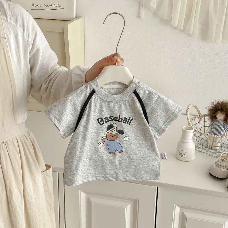 

Children's Outfit Baby Short Sleeve Two-Piece Set Boys Girls Summer Clothes2026New stylish and trendy children's shorts