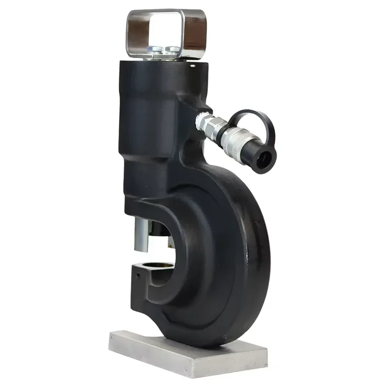 SHAB-80C Busbar Punching Tool 31t 700bar Cu/Al 13mm Steel 10mm 80mm Throat Depth Hydraulic Busbar Punching Tool