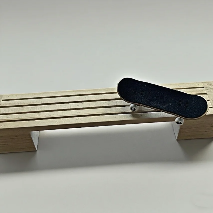 Mini-Finger-Skateboard-Rampenset, hölzerne Hindernisse für Tech Deck und Fingerboard-Training, perfektes Geschenk für Skater, Desktop-Spielzeug