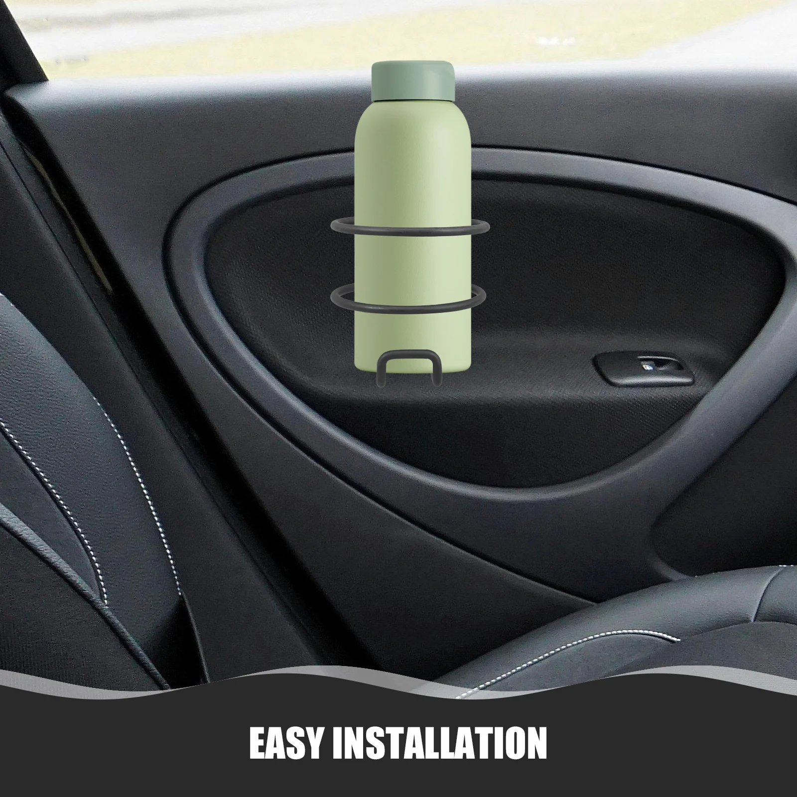 

Metal Boat Cup Holder Side Mounted Black Iron Beverage Holder for Car Truck Marine Use Water Bottles Mugs Automotive Accessories