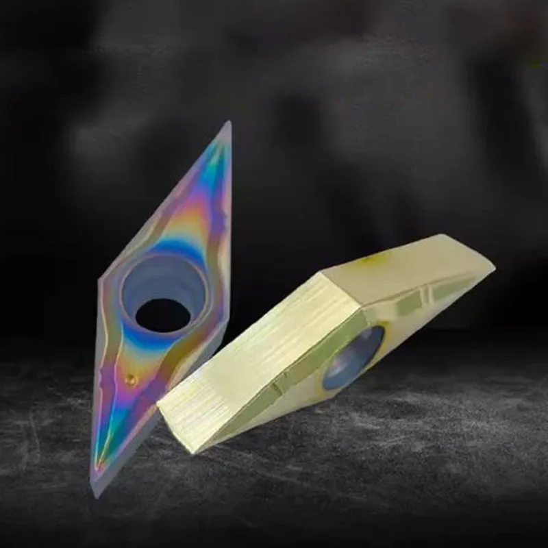 10PCS VBGT110301-DF / VBGT110302-DF 35° finitura CNC inserti per tornitura in metallo duro rombico indicizzabili