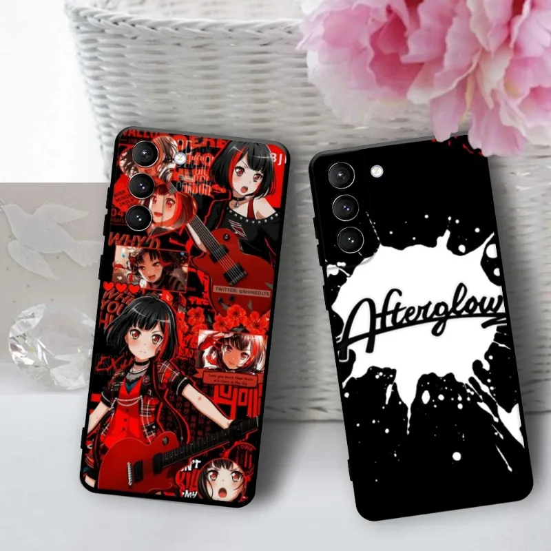 Bang Dream Afterglow Phone Case For Samsung Galaxy S22 23 21 S20 FE Ultra S10 S9 S8 Plus S10e Note 20Ultra 10Plus Cover