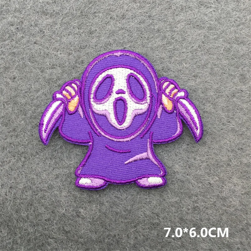 Terror Geist Patch für Kleidung Aufkleber Lustige Anime Bestickt Patches Auf Kleidung DIY Haken Schleife Kleidung Streifen – Detail 12