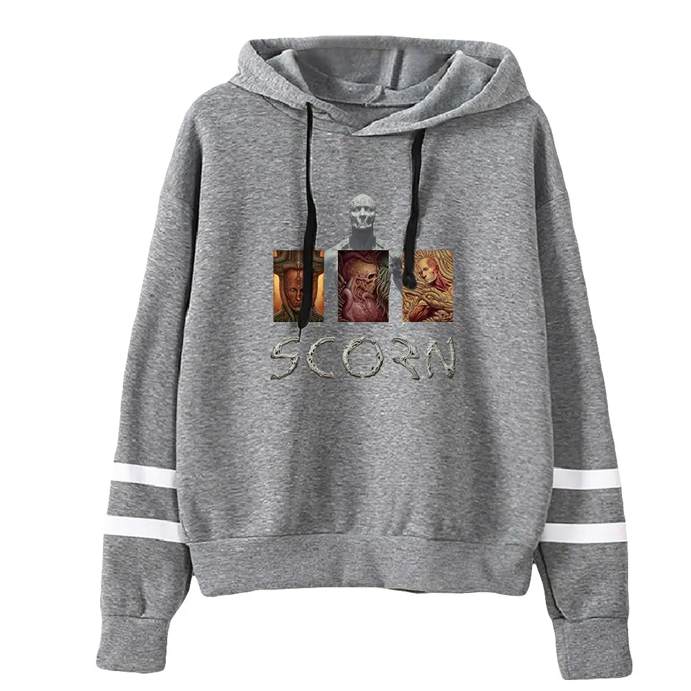 Minachten De Kunst Van Het Spel Unisex Pocketless Parallelle Staven Mouw Sweatshirt Vrouwen Heren Hoodie Harajuku Streetwear Mode Kleding