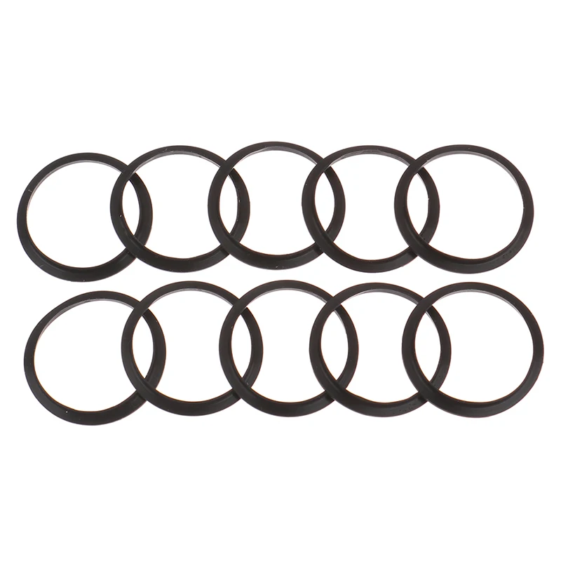 10Pcs Black Food Grade Soft Silicone O-rings Rubber Gaskets for Nespresso Stainless Steel Coffee Refillable Capsules Body Cup