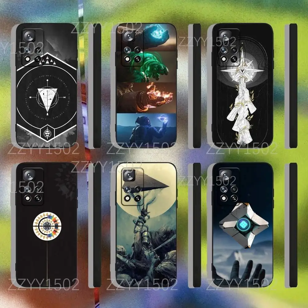 

D-Destiny 2 Game Phone Case For Samsung S25,S24,Ultra,S20,S30,Plus,S22,S23,Ultra,Plus,5G Black Silicone Soft