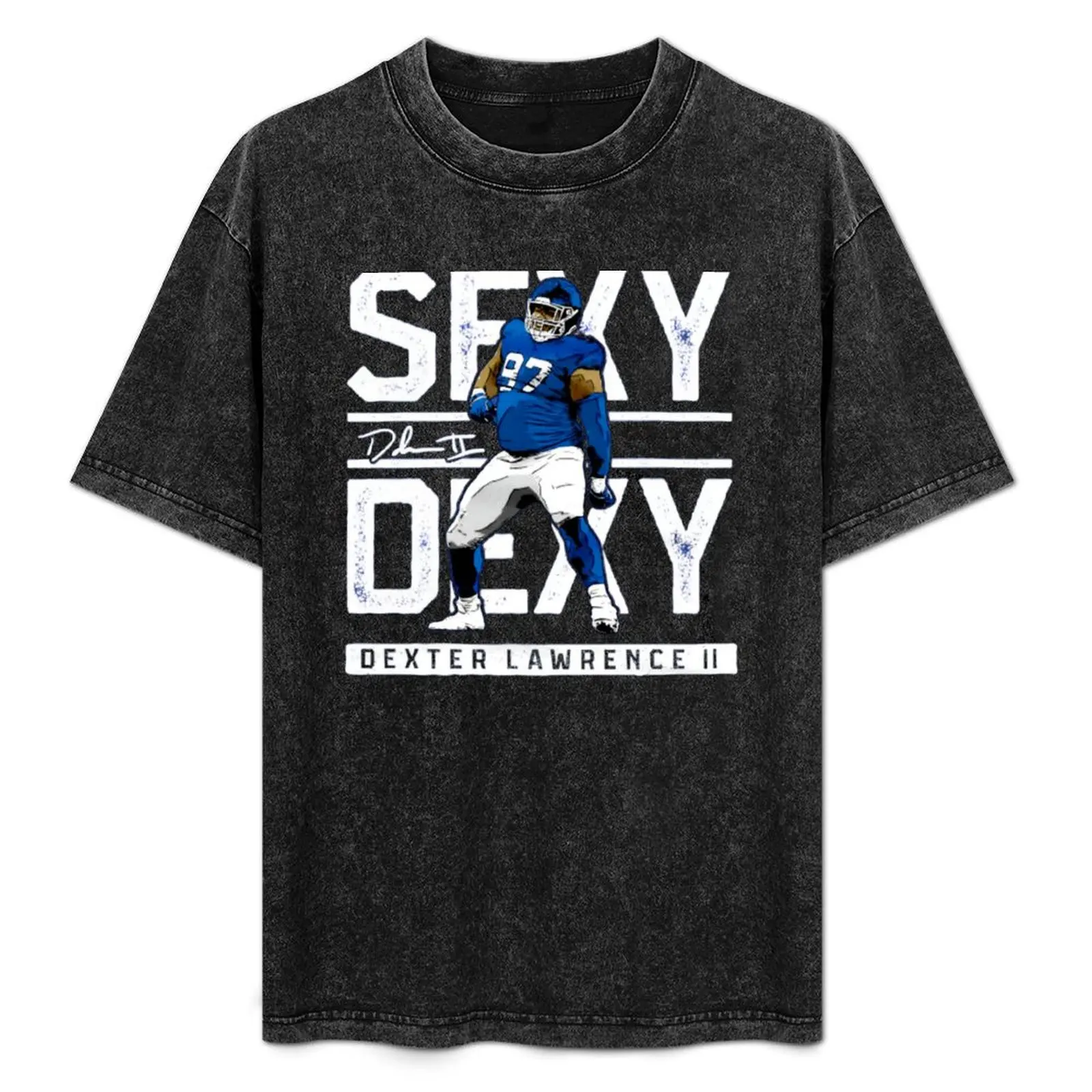 

Dexter Lawrence: Sexy Dexy T-Shirt Simple Casual Short Sleeve Cotton T-Shirt