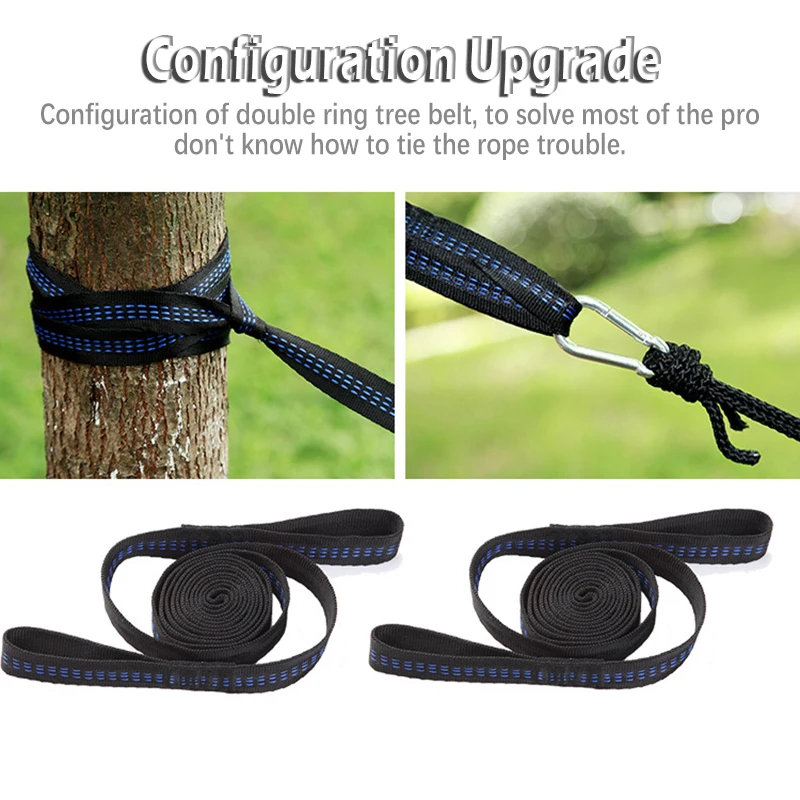 Strong Carabiner Cips For Hammock Rope Accessories String And Strap Carabiners 2pcs  3m 2m Set Meters Camping Equipments Tent