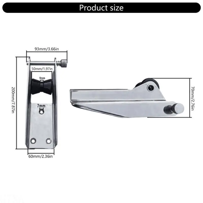 G7NA Docking-Hardware-Zubehör, Edelstahlrollen, feste Halterung – Detail 7
