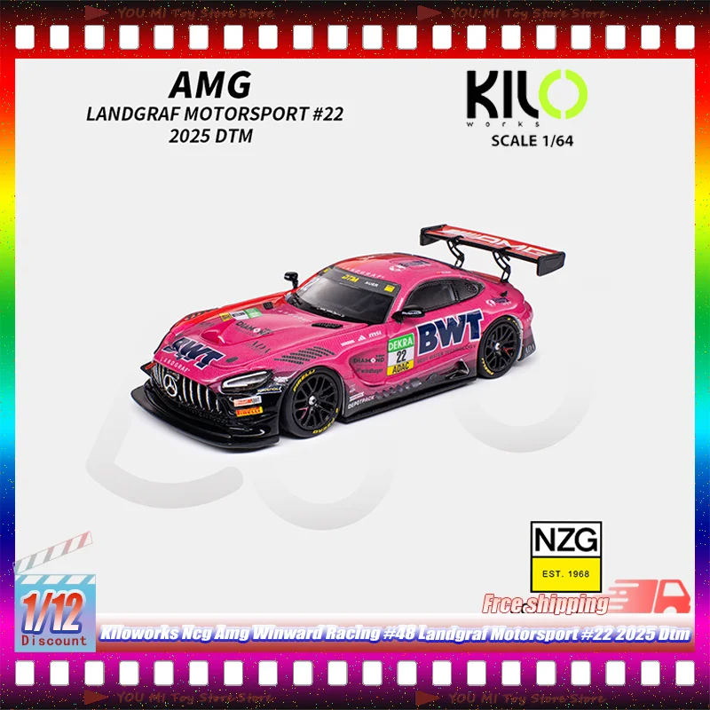 

1:64 Ncg Kiloworks Amg Winward Racing #48 Landgraf Motorsport #22 2025 Dtm Alloy Diecasting Car Model Static Display Collectible