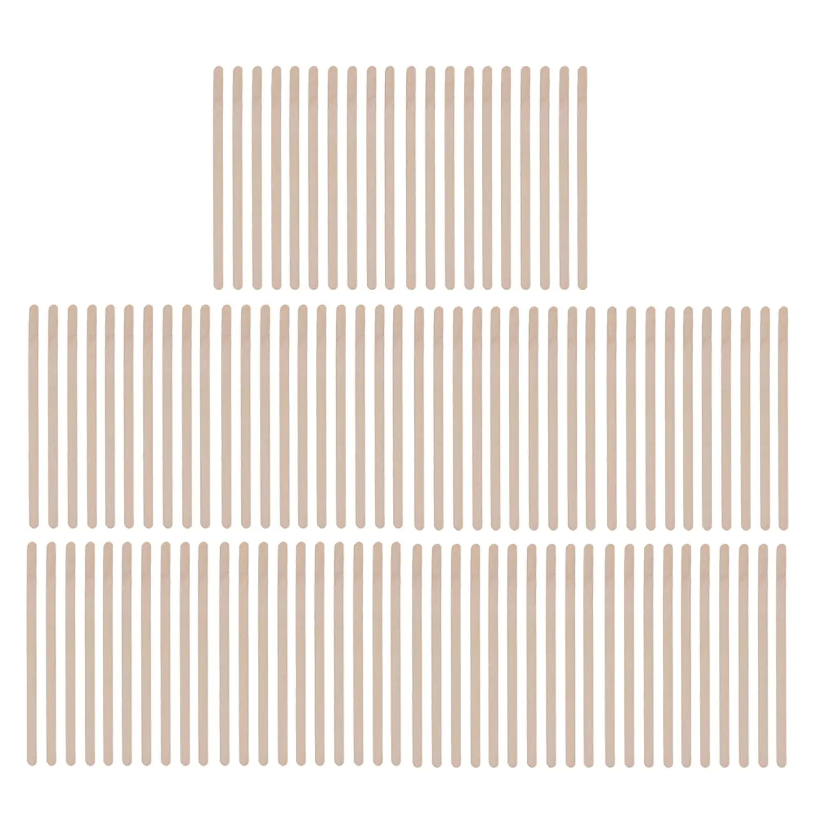 100PCS Disposable Wooden Tongue Depressors Hair Removal Wax Applicator Stick - Tattoo Waxing Spatula Stick