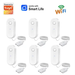 Tuya WiFi Water Leakage Sensor Water Level Detector Smart Life APP Home Kitchen Flood Safety Alarm Remote Control Easy Install