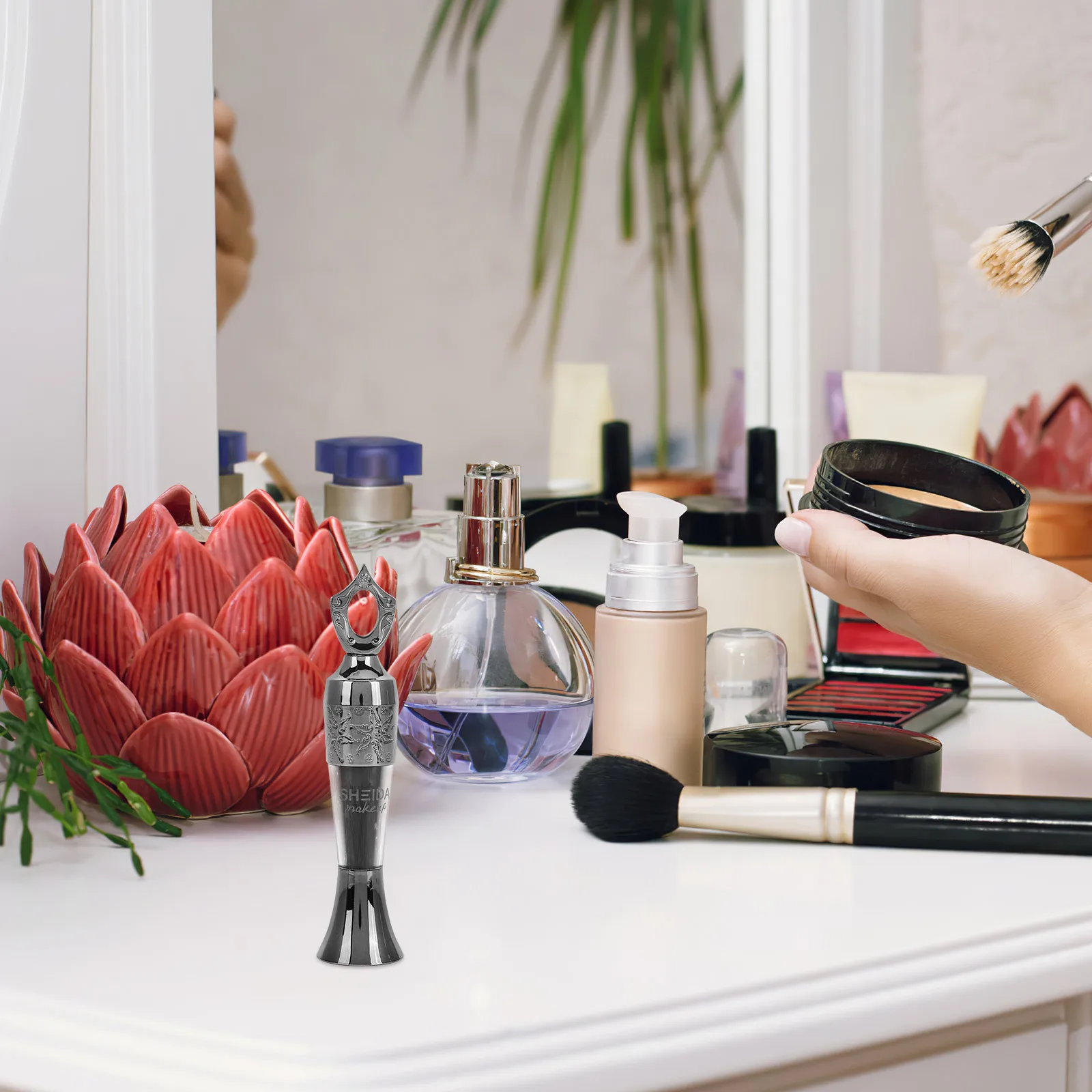 Waterdichte Eyeliner Pen Vrouwelijke Make-up Tool Waterdicht Smudgeproof Reliëf Ontwerp Poeder Eyeliner Potlood Oogmake-up Tekening Tool