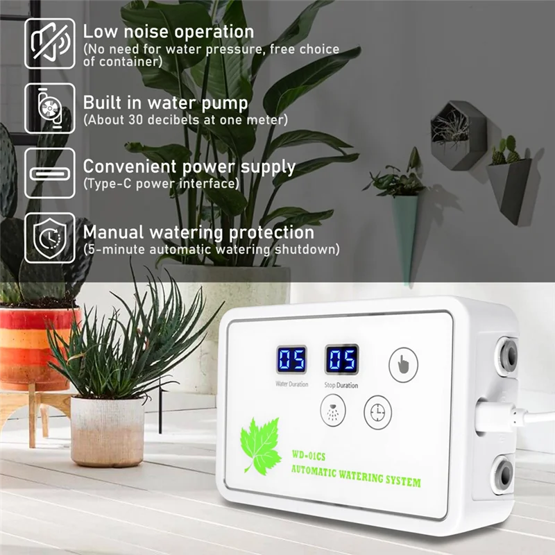 

ABFY-Watering Timer Intelligent Timed Watering For 16 Potted Adjustable Drip-Arrow Plant Waterer Timer