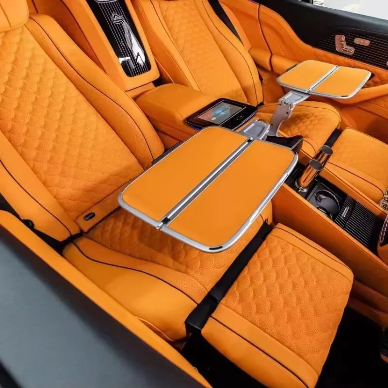 RA New GLS X167 to GLS600 Luxuy Leather Car Interior Upgrade Kit Full Set with Customized Color Patterns Jiangsu