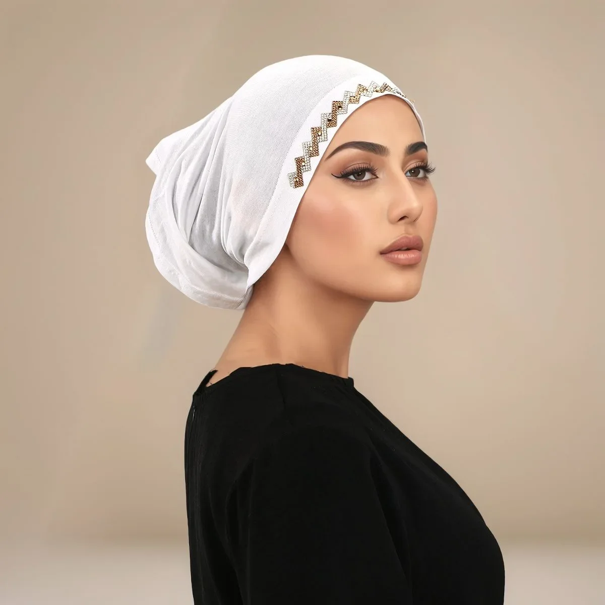 Muslim Head Cover Hat Elastic Hijab Cap Cotton Jersey Headwear Women Easy Wear/Party Modest Fashion Soft Breathable Lightweight