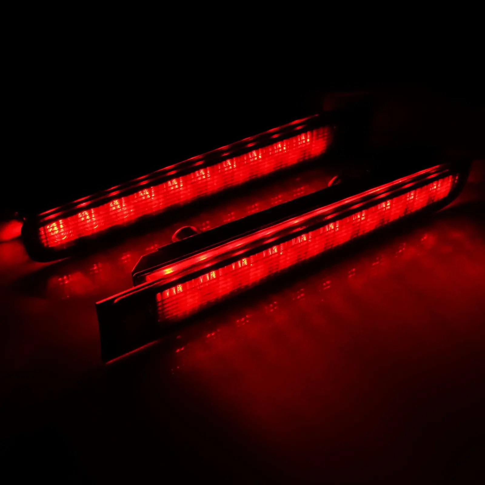 YANYI Red LED High Level Brake Stop Light Black Lens L+R For VW T5 T6 Transporter Barn Door 2003-up
