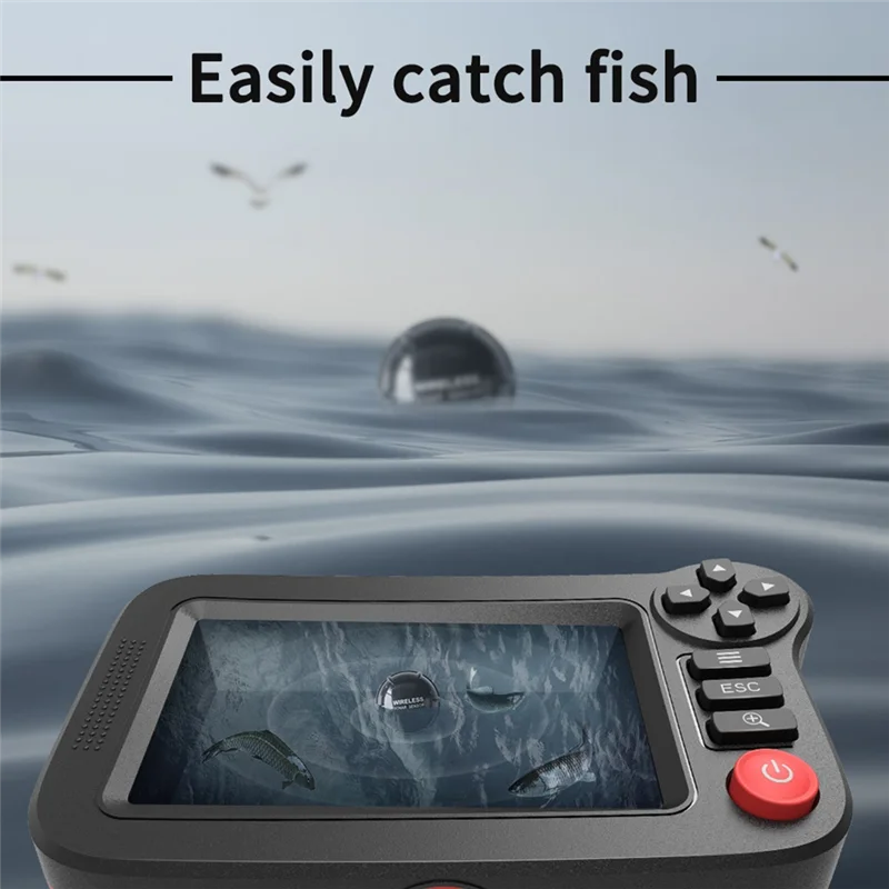 

CGDS-Smart Fish Finder - Portable Fish Finder And Depth Finder For Recreational Fishing From Dock, Shore Or Bank