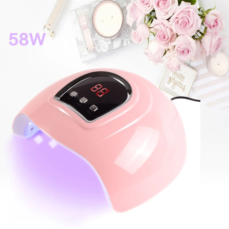 Nageldroger LED/UV Nagellamp Curing Art Gel Polish Vernis Losweken Bewegingsdetectie Manicure Pedicure Salon Base Top Coat Nagels