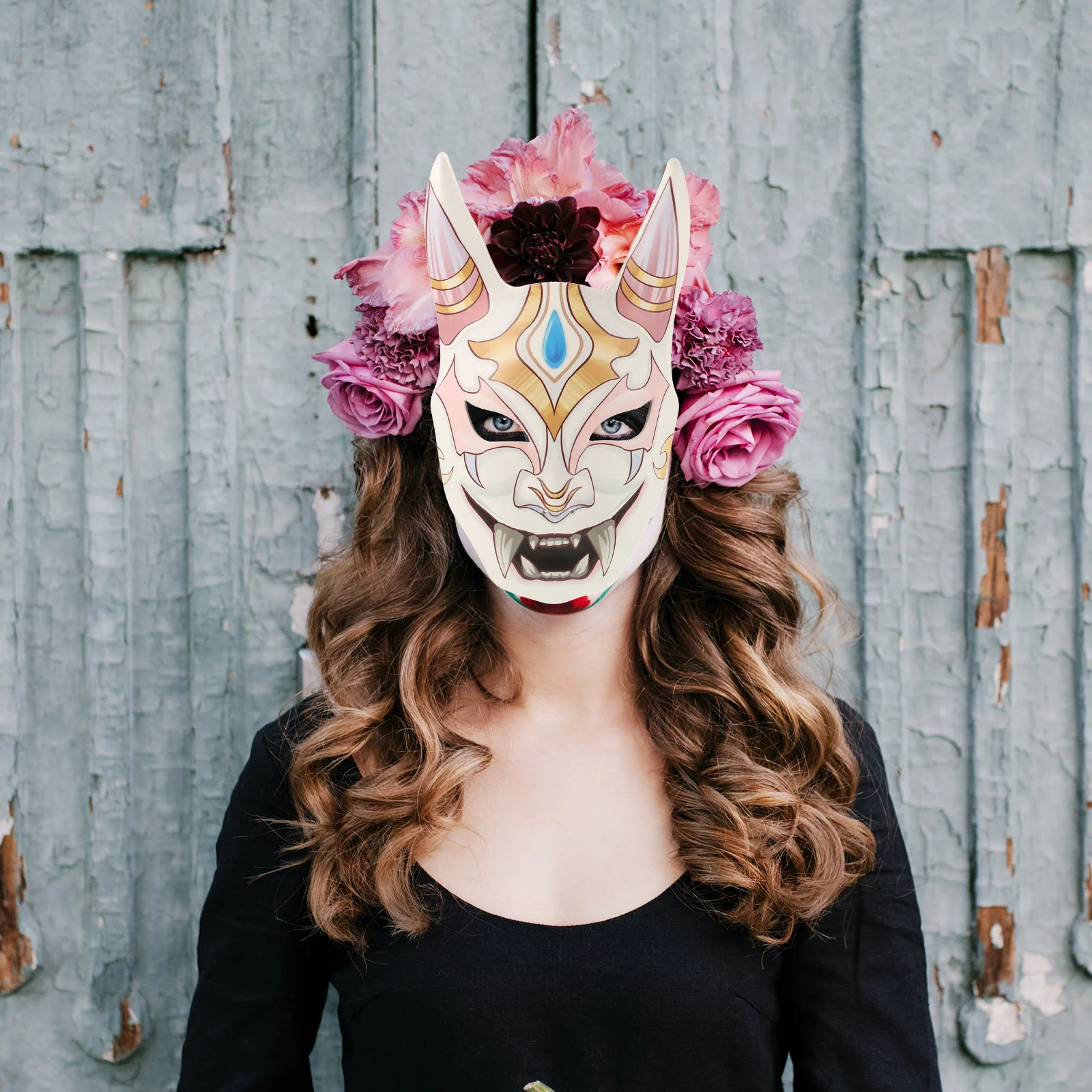 Wisdom Mask Animal Halloween Costume Costumes White Decorations outside Ghost Prom Miss