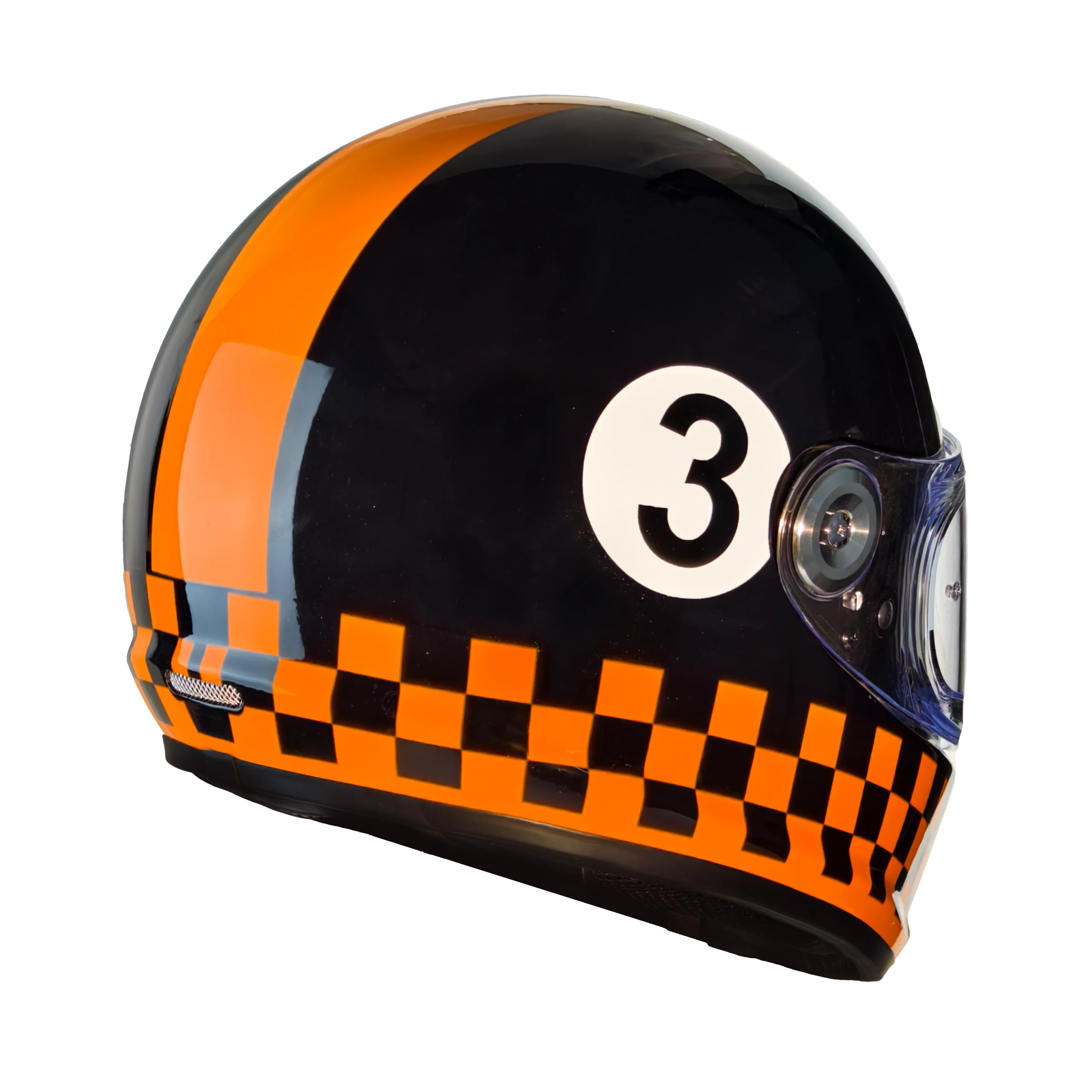 Factory Direct,Vintage Full Face Helmet with Visor - Fiberglass, 3C&DOT Certified