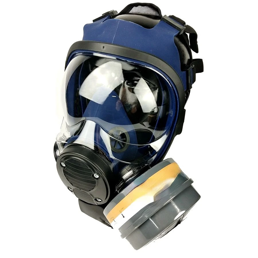 Poeira Química Respiradores Tóxicos Face Shield Eye Protection Soft Full Face Silicone Gás Mask
