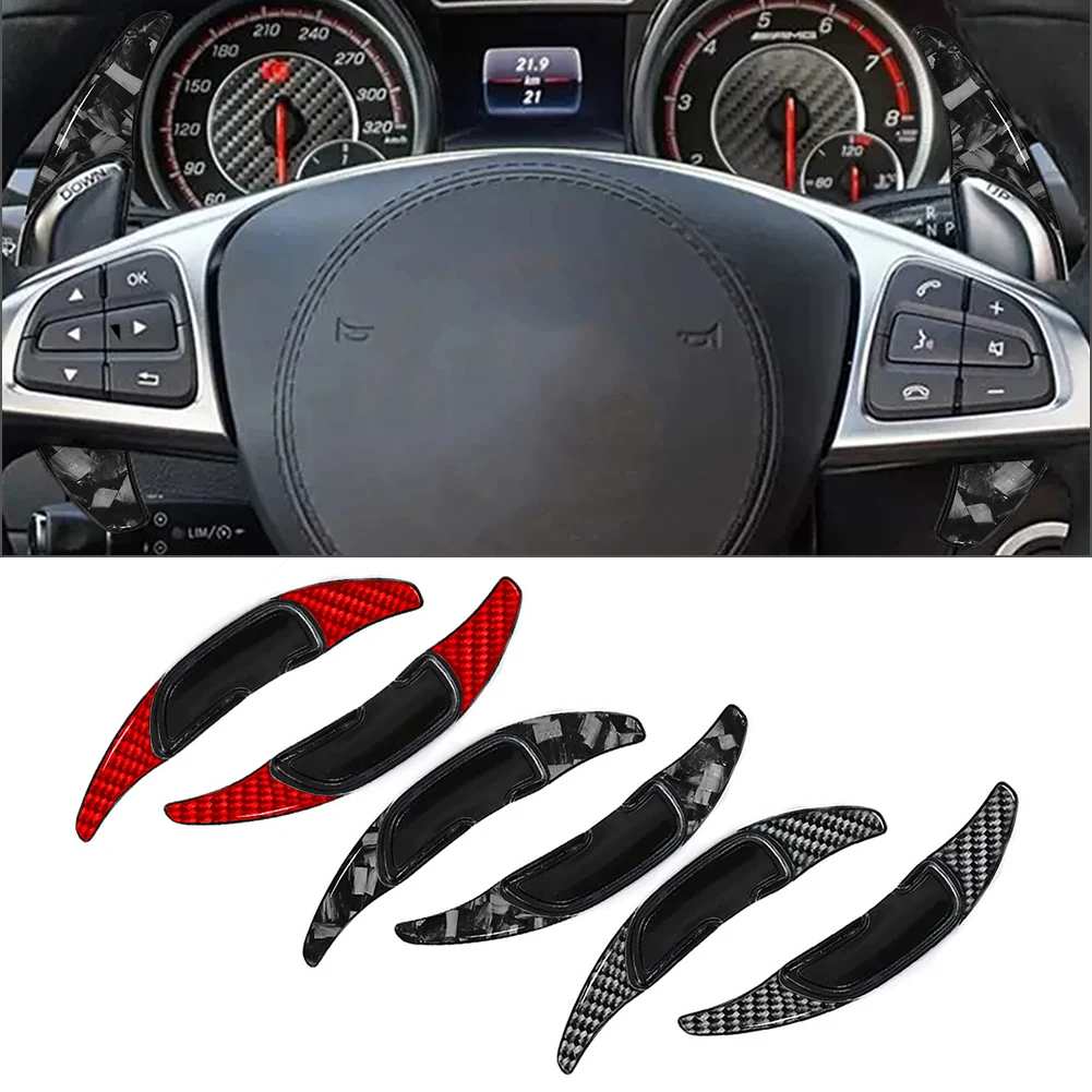 Car Steering Wheel Shift Paddle Extension For Mercedes Benz A35 A45 C43 C63 E63 S63 CLA35 CLA45 GLC63 CLS53 CLS63 G63 G65 etc.