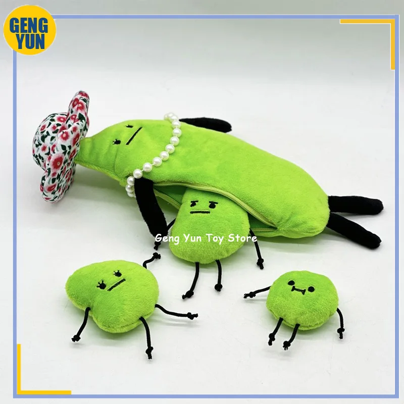 In Stock Edamame Family Plush Toys Secret Staycation Doll Cartoon Anime Stuffed Figure Plushie Toy Kids Birthday Christmas Gifts