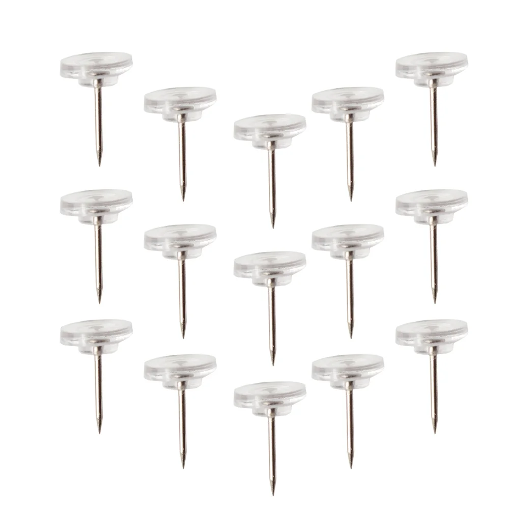 100 Pcs Cork Board for Office Thumbtacks Clothing Clear Push Pin Wall Hangings Map