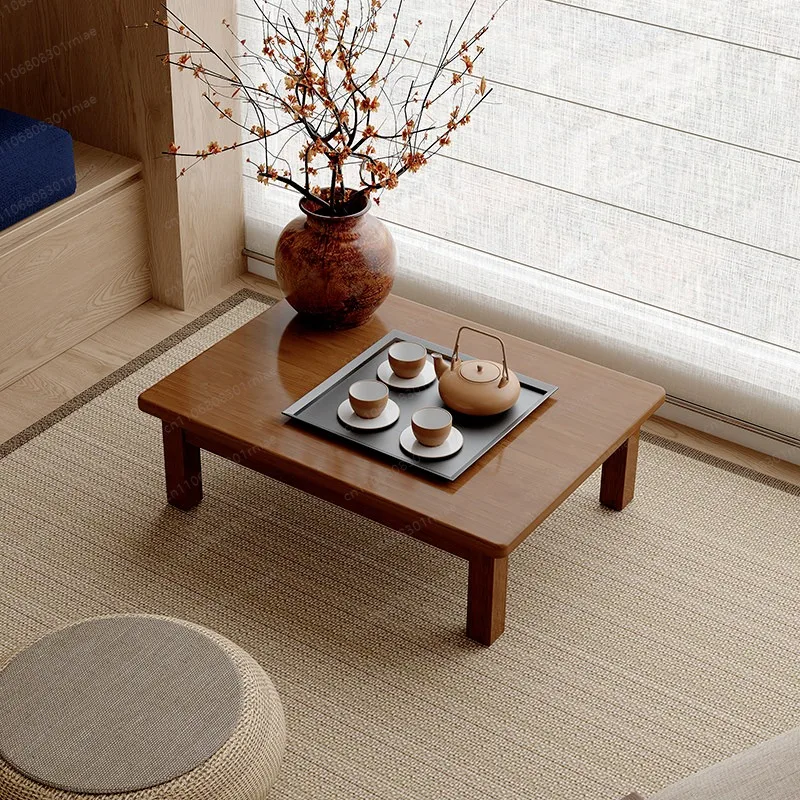 Small table balcony small tatami coffee table bay window tea  solid wood rectangular bed  strong writing desk