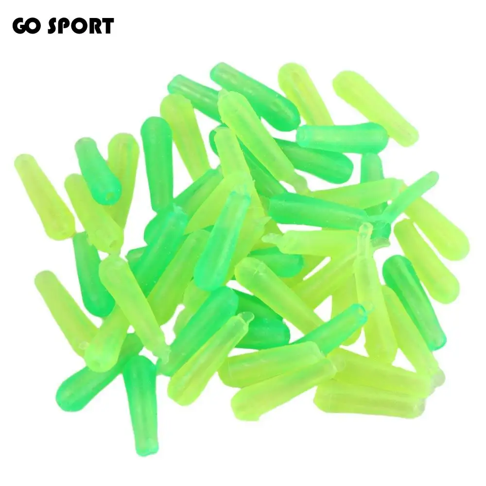 

100pcs Bite Indicator Rubber Fishing Floating Seat Hollow Soft Rubber Fishing Drift Seat Green Fishing Float Rest Lure Fishing