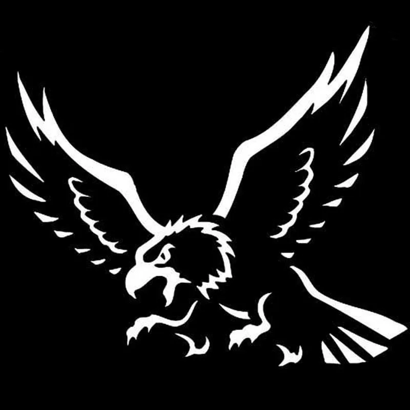 Eagle Bird In Love Domineering Sticker High Quality Car Decoration Personality Pvc Waterproof Decal Black/white, 20cm*17cm