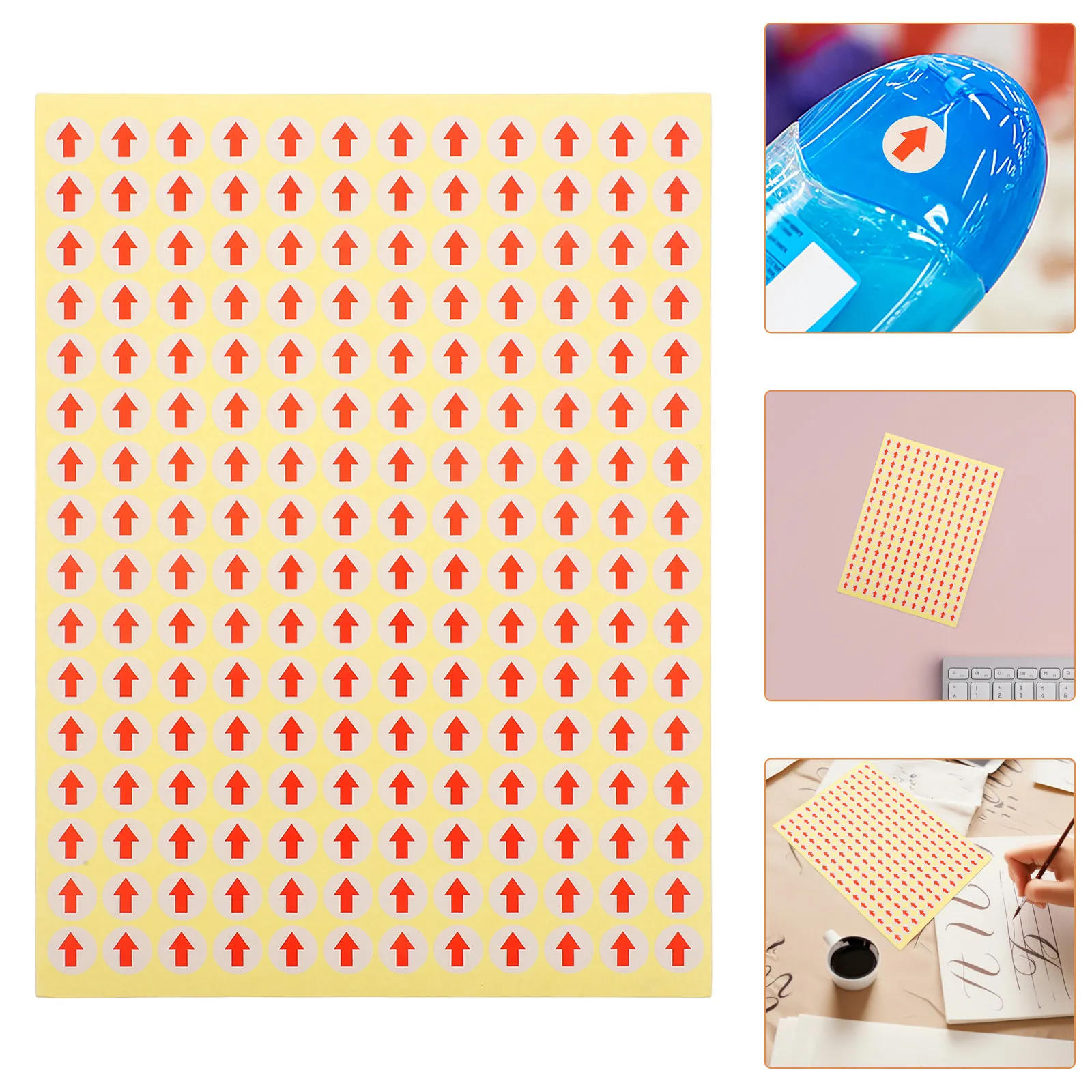 

15 листов самоклеящихся этикеток-стрелок для маркировки, кодирования и обозначения на производстве и в мастерских, для ежедневного использования