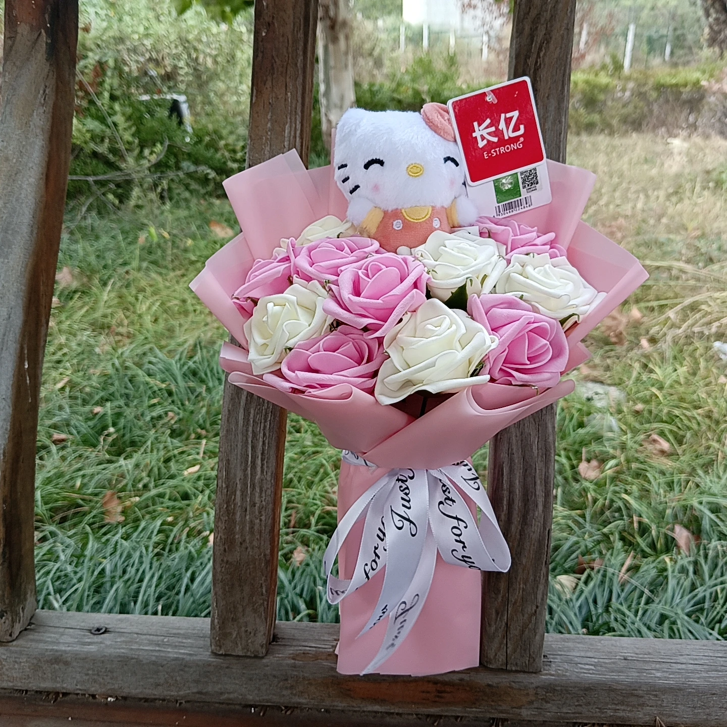 Anime Hello Kitty Plush Bouquet My Melody Kuromi Cinnamoroll Plush Doll Christmas Valentine Graduation Birthday Gifts gallery 1