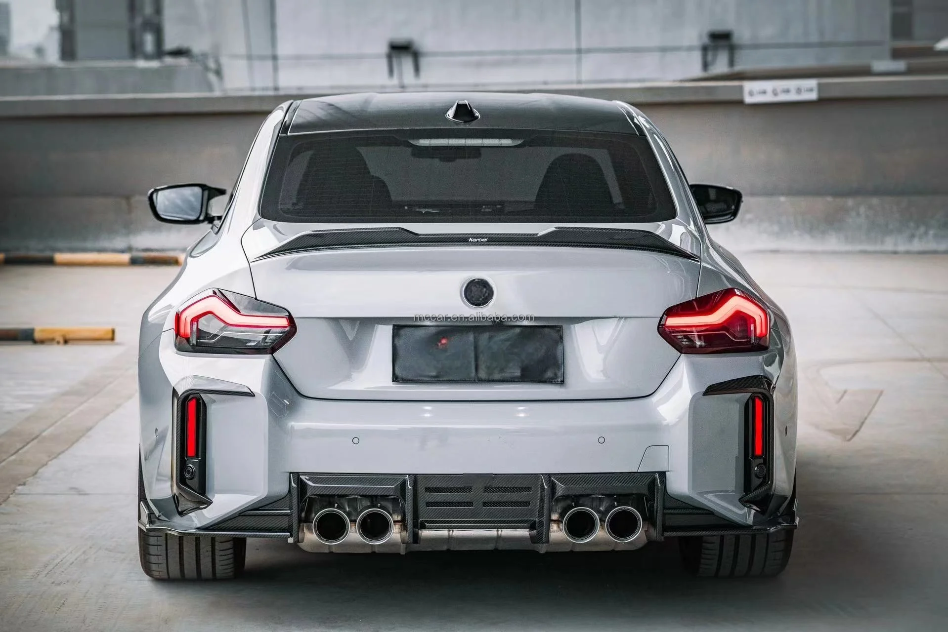 المواد العلوية Prepreg ألياف الكربون الجافة M2 G87 SQ نمط مصد السيارة M2 G87 الناشر الخلفي لسيارات BMW M2 G87 المصدات الخلفية