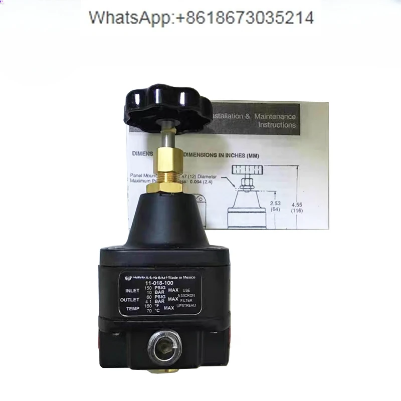 Precision Pressure Regulating Valve11-018-100 11-018-110  Air Source Pressure Reducing Valve