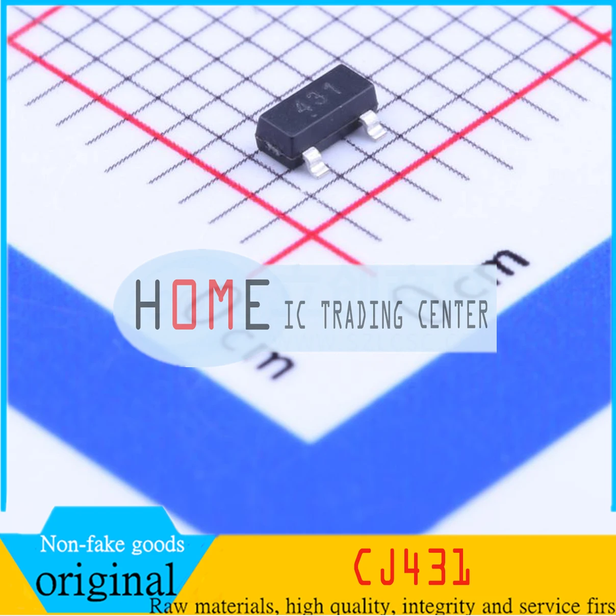 

1000PCS Genuine CJ431 0.5% Silk Screen printing 431 SOT-23 100mA Adjustable Voltage Chip 10