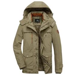 Heren Grote Maat Nieuwe 2023 Merk Heren Casual Jas Winter Mode Dikke Parka 'S Mannelijke Jassen Bontjas Verwarmde Warme Jassen Parka