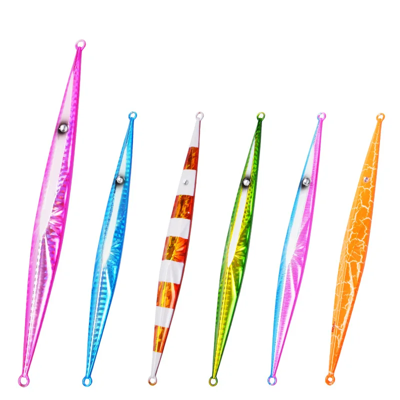 

2pcs Lure Long Cast Metal Jig Luminous Lead Fish Bionics Lure Sea Iron Plate Bait Deep-sea Boat Fishing Sardine Slider Jigging