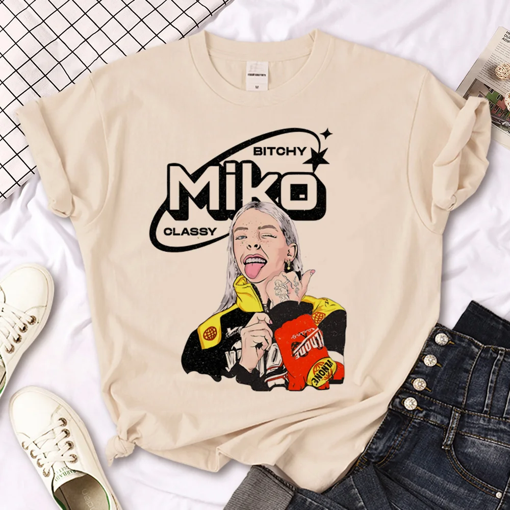 Young Miko top women anime t-shirts female designer clothes