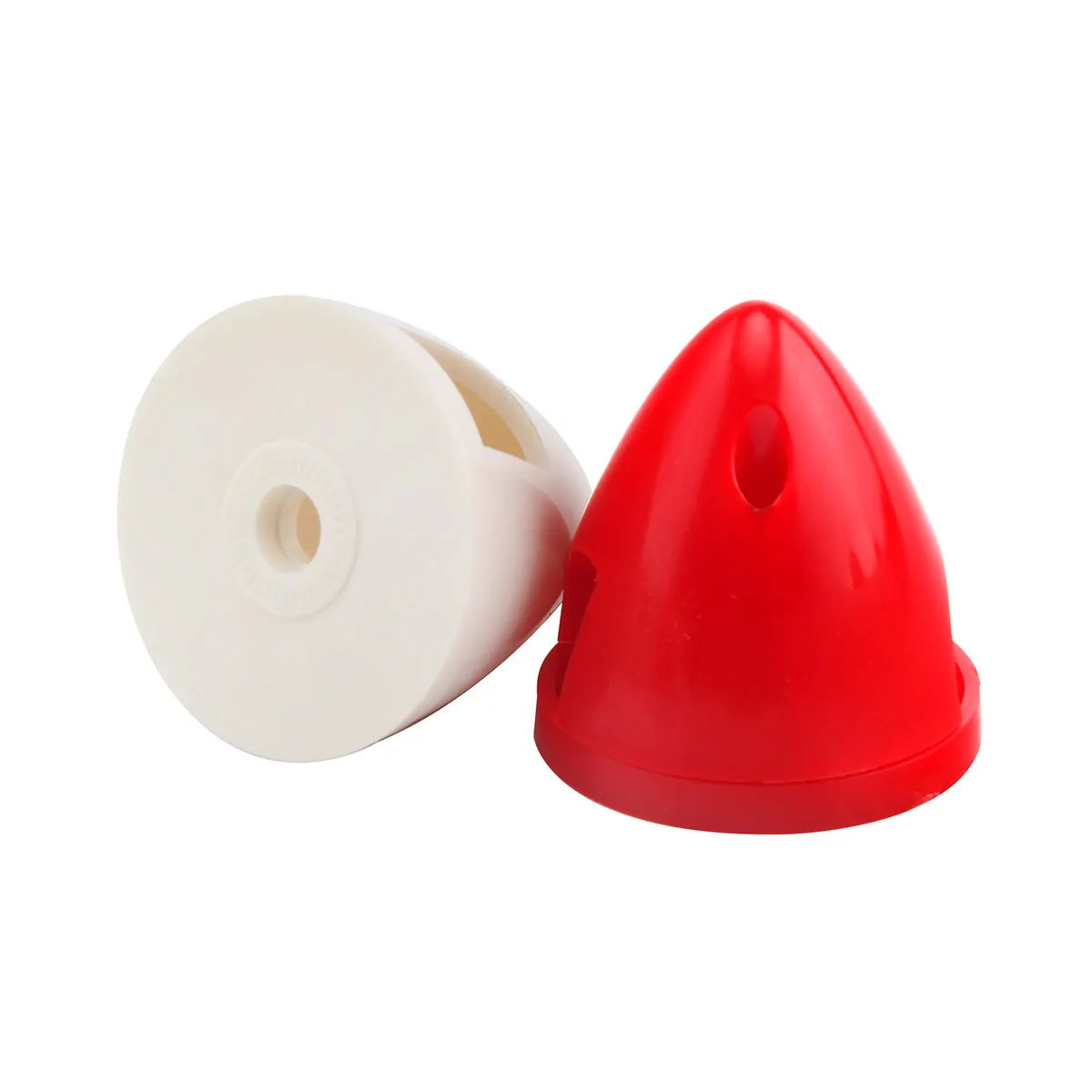 1Pc Nylon Plastica RC Aereo Elica Spinner Rosso/Bianco 1.5\