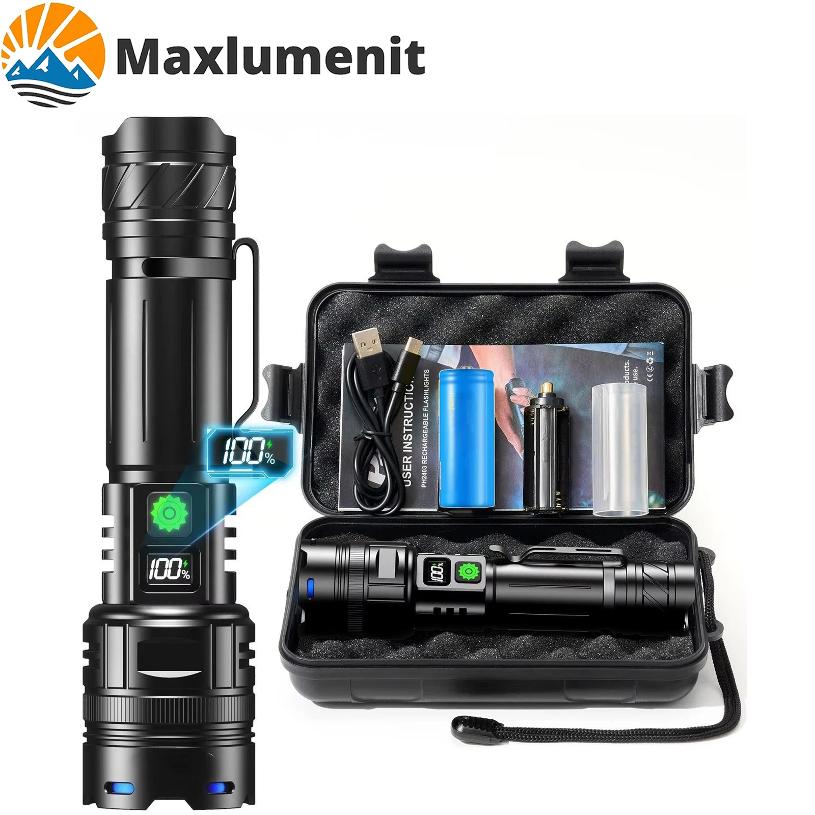 Powerful 1000000 High Lumen LED Flashlight Super Bright Rechargeable Portable Ultra Power USB C Torch lamp Outdoor Emergency use - AliExpress 39 Powerful 1000000 High Lumen LED Flashlight Super Bright Rechargeable Portable Ultra Power USB C Torch lamp Outdoor Emergency use - AliExpress 39
