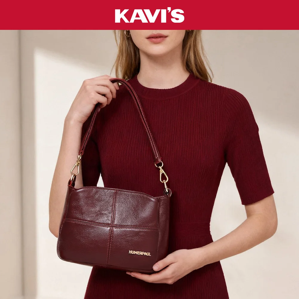 

Fashion Women's Soft Cowhide Leather Shoulder Bag Solid Color Crossbody Middle Aged Female Outdoor&Shopping Messenger Bags